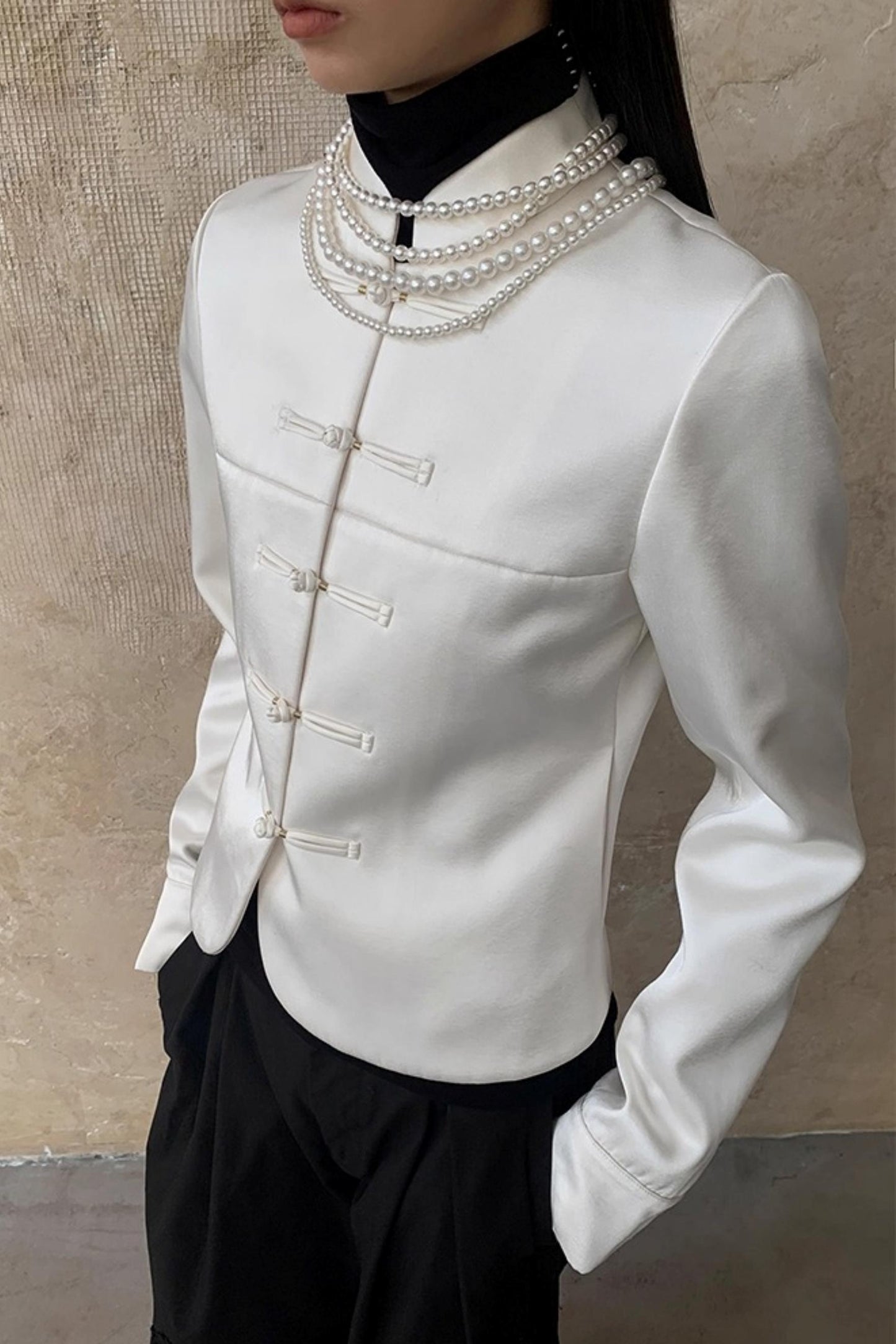 Modern Satin Winter Coat