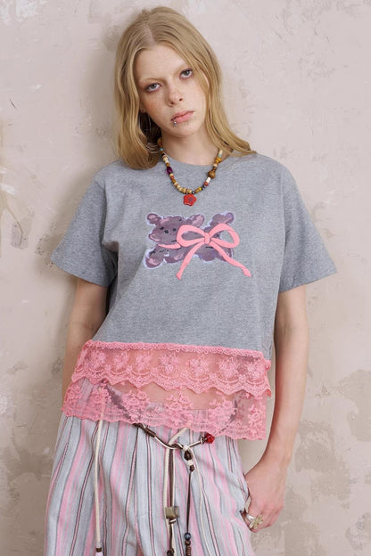 Summer Bow-Detail Running Tee