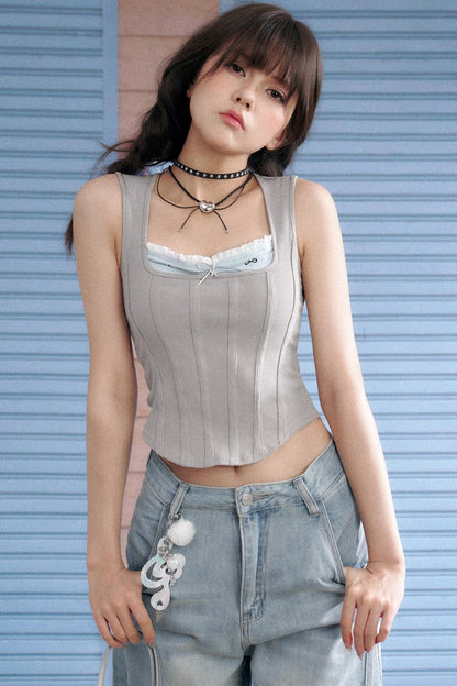 Summer Gray Top
