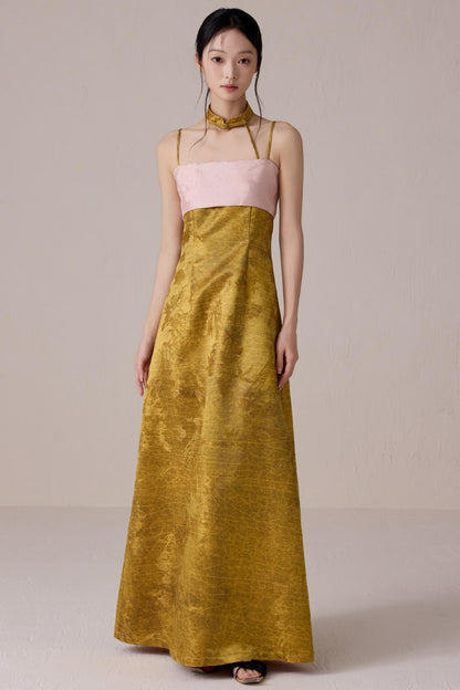 Summer Fusion Halter Dress