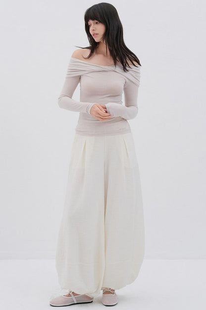 Romantic One-Shoulder Top