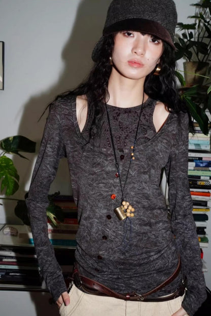 Vintage Acetate Knitted Top