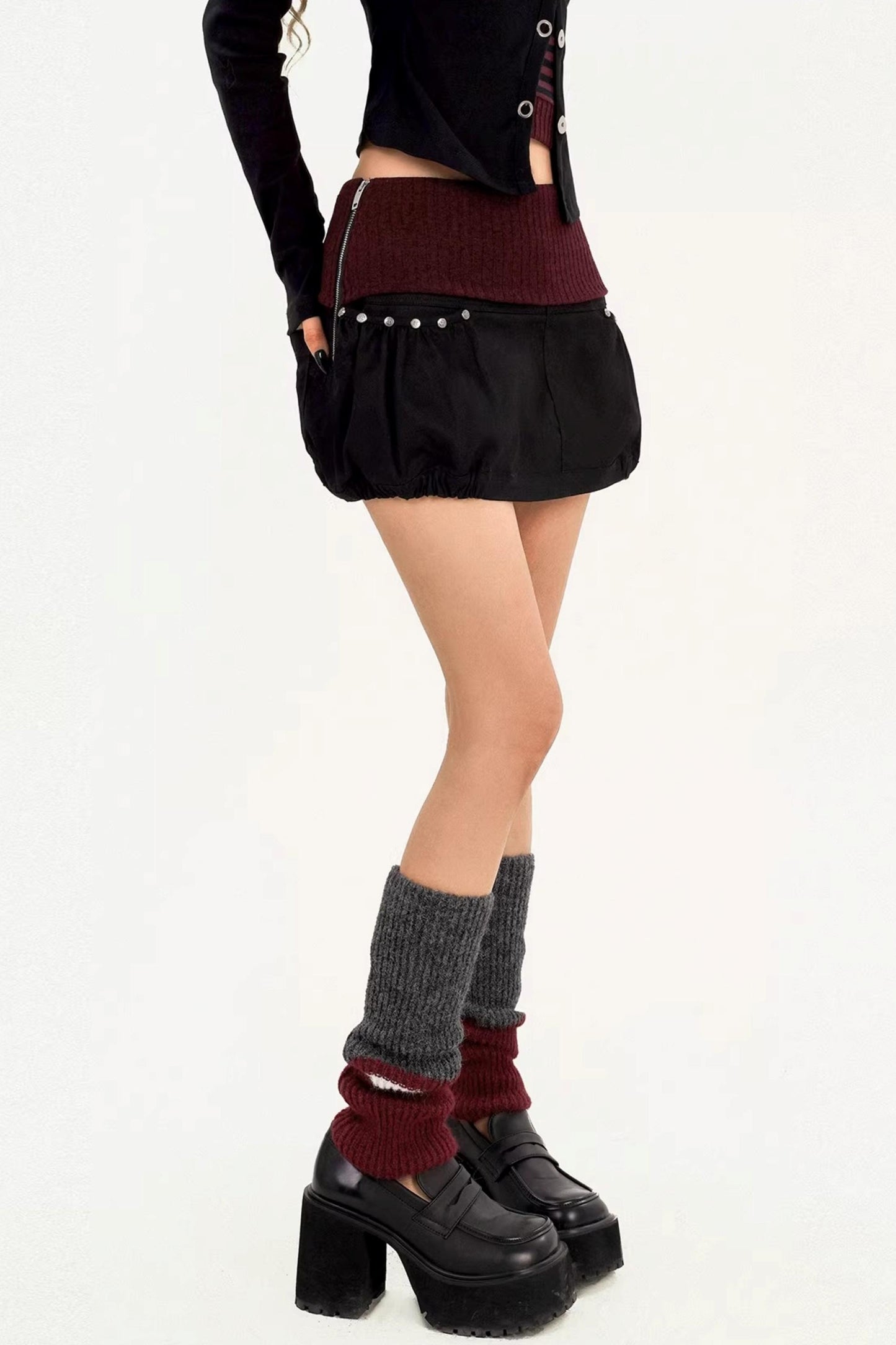 Floral Bud Patchwork Skirt