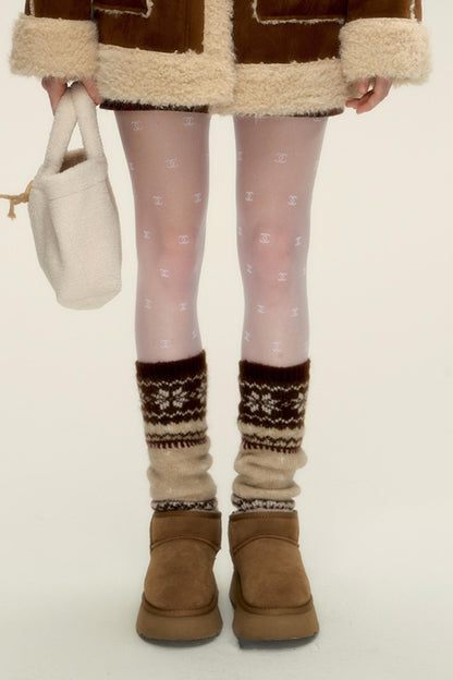 Textured Women's Fair Isle Socks