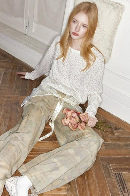 White Floral Lace Sweater