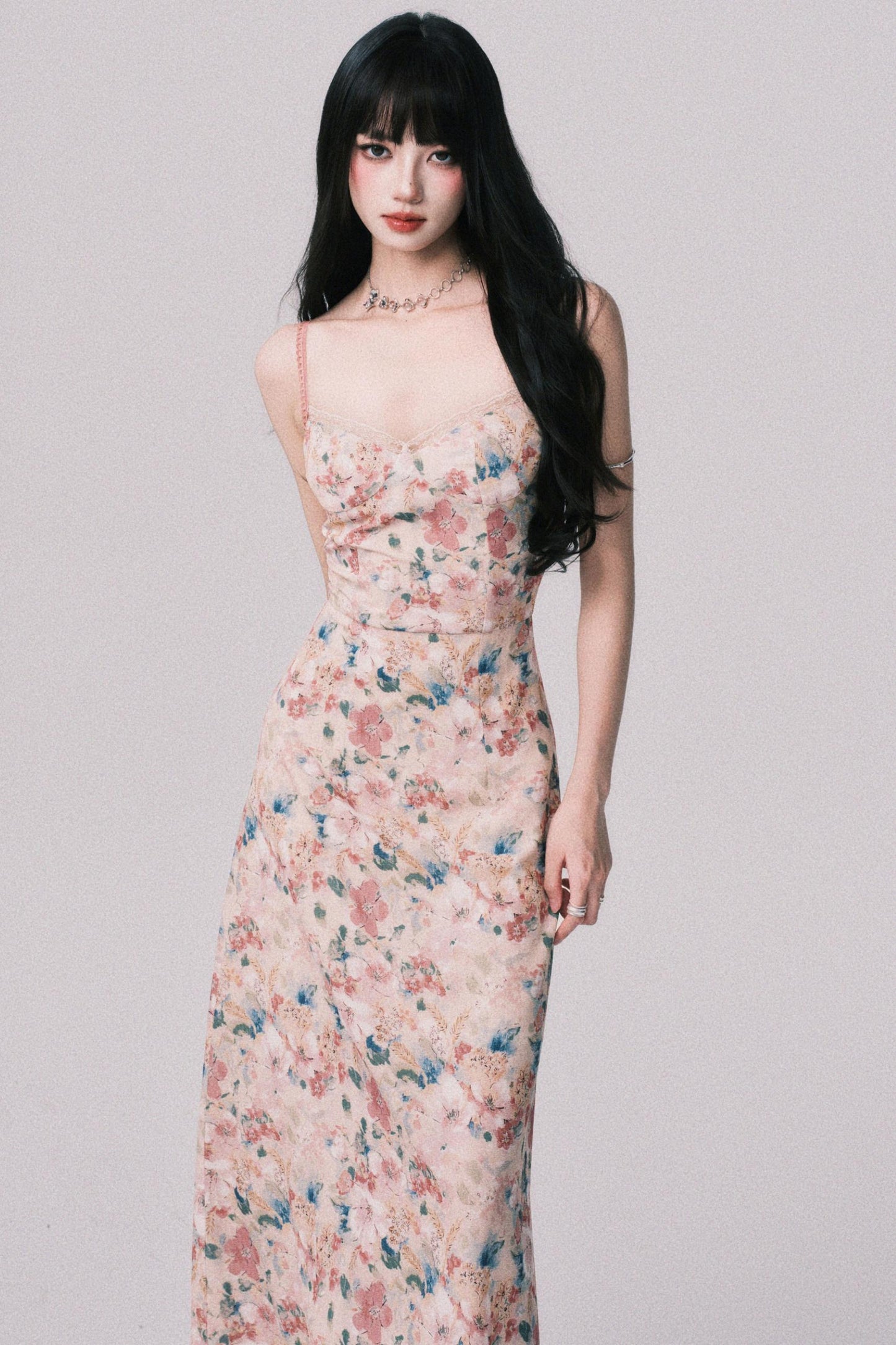 Dreamy Floral Halter Dress