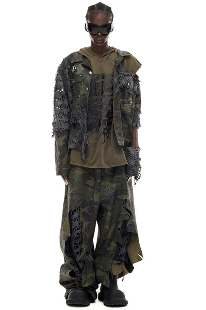 Cosmic Vortex Sleeveless Hooded Top