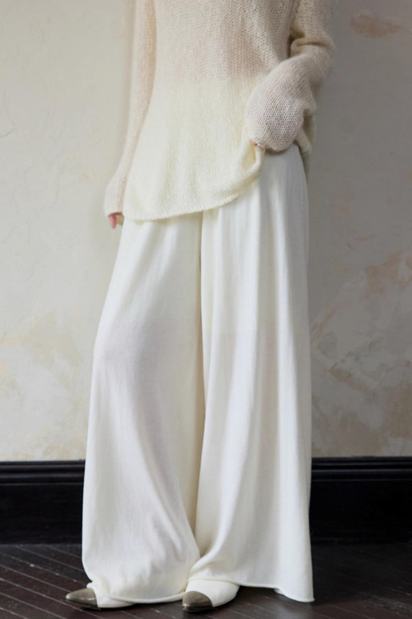 Casual Drape Wide-Leg Pants
