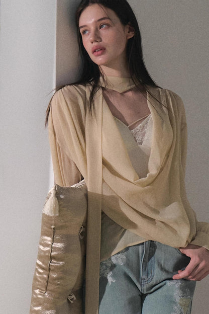 Twilight Chiffon Swing Top