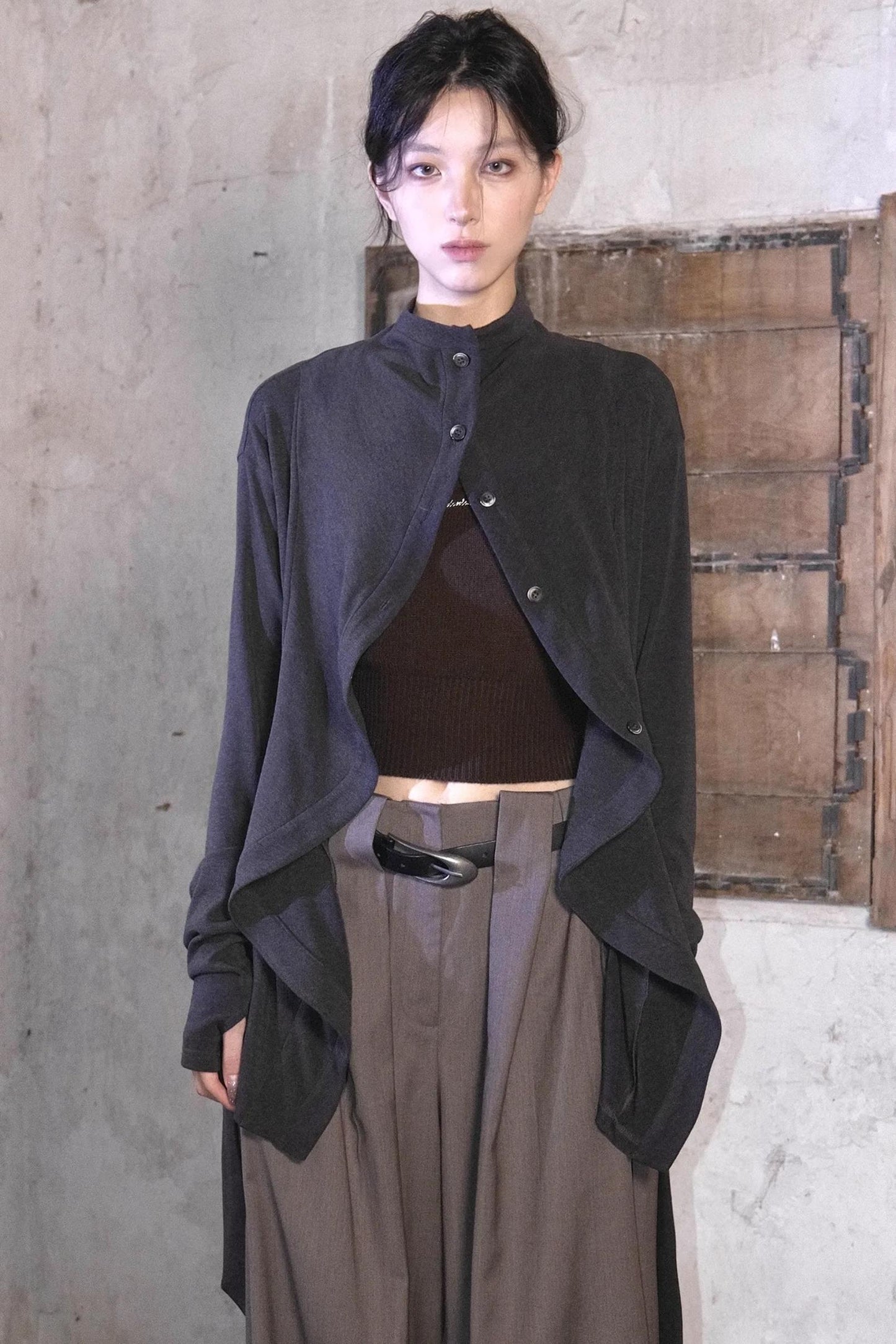 Beauvoir Ruffled Knit Cardigan