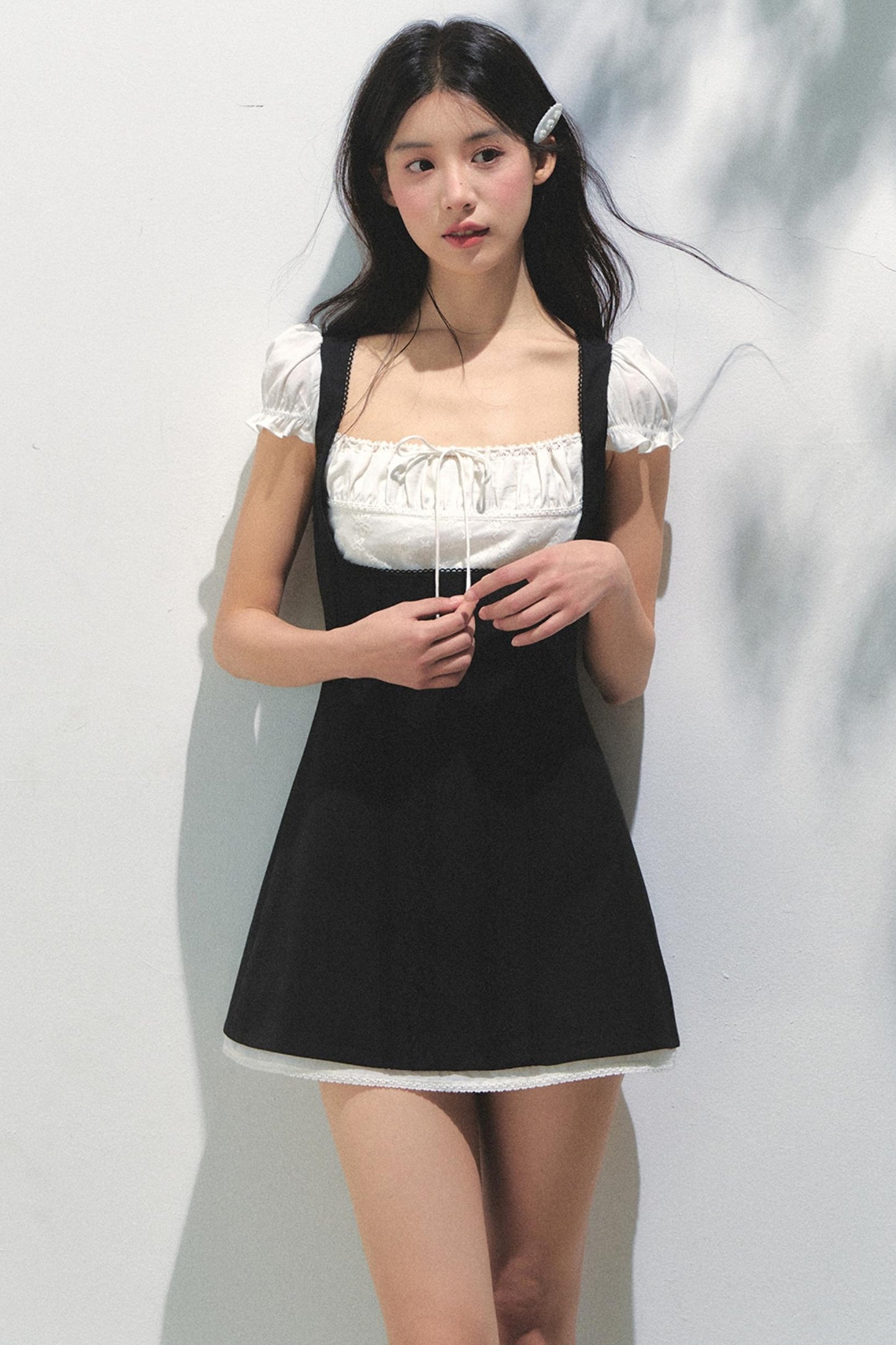 Eden Colorblock Square Neck Dress