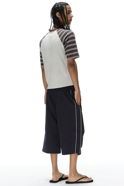 Retro Pleated Cargo Shorts
