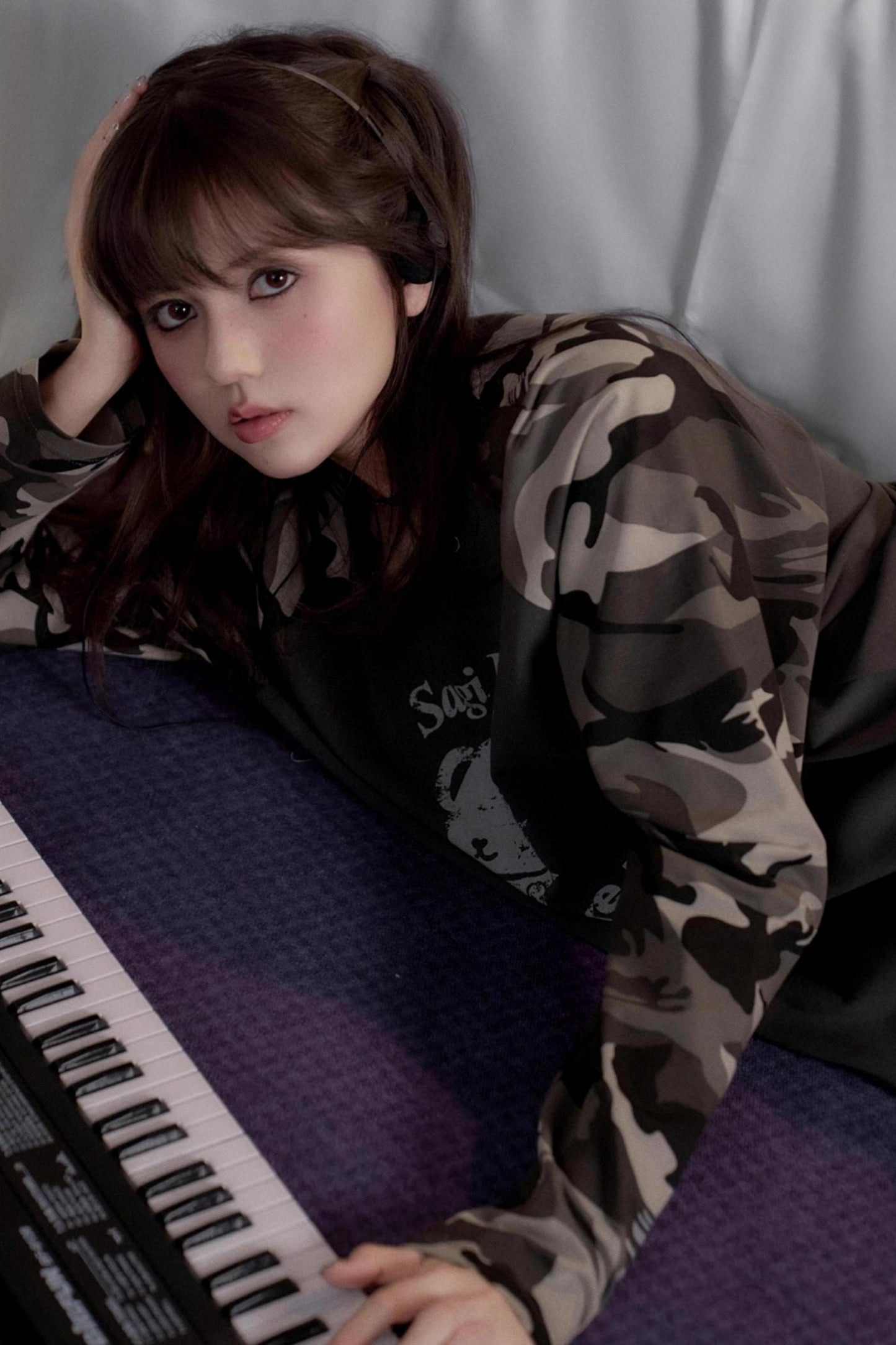 Camouflage Raglan Sleeve T-shirt