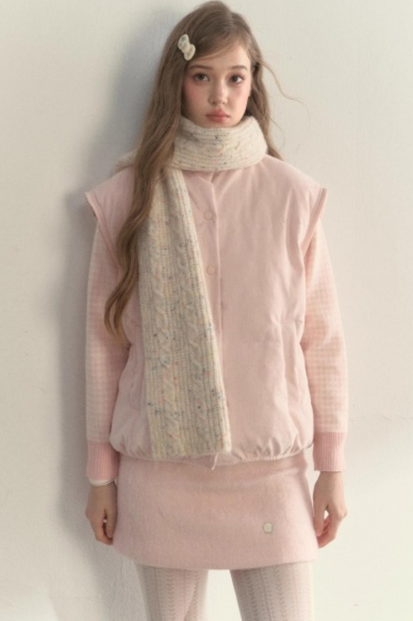 Vintage Wool Dot Scarf