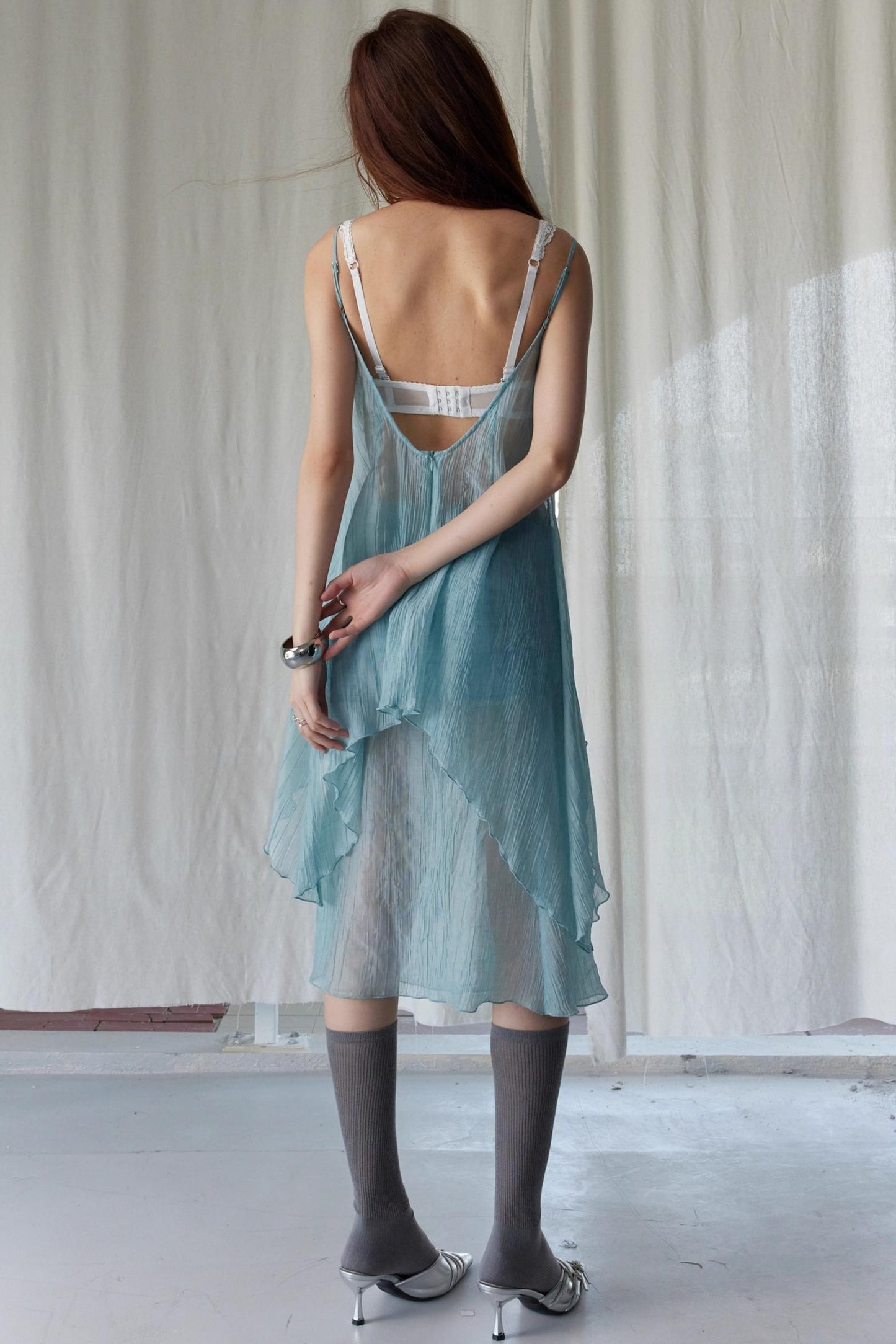 Ruffled Halter Skirt Set-Up