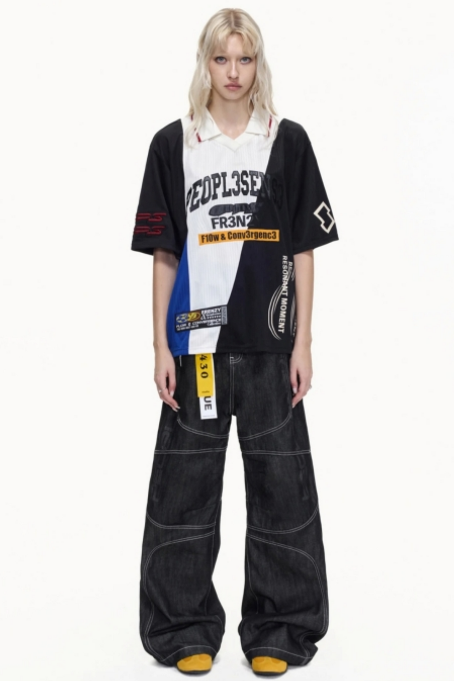 American Jersey Polo Top