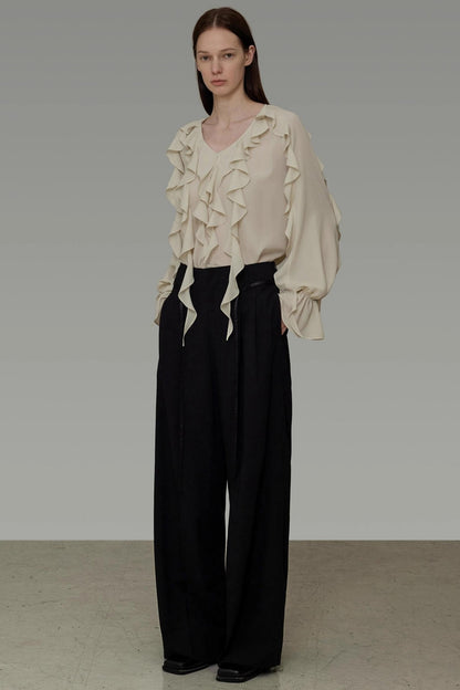 Loose Fit V-Neck Shirt