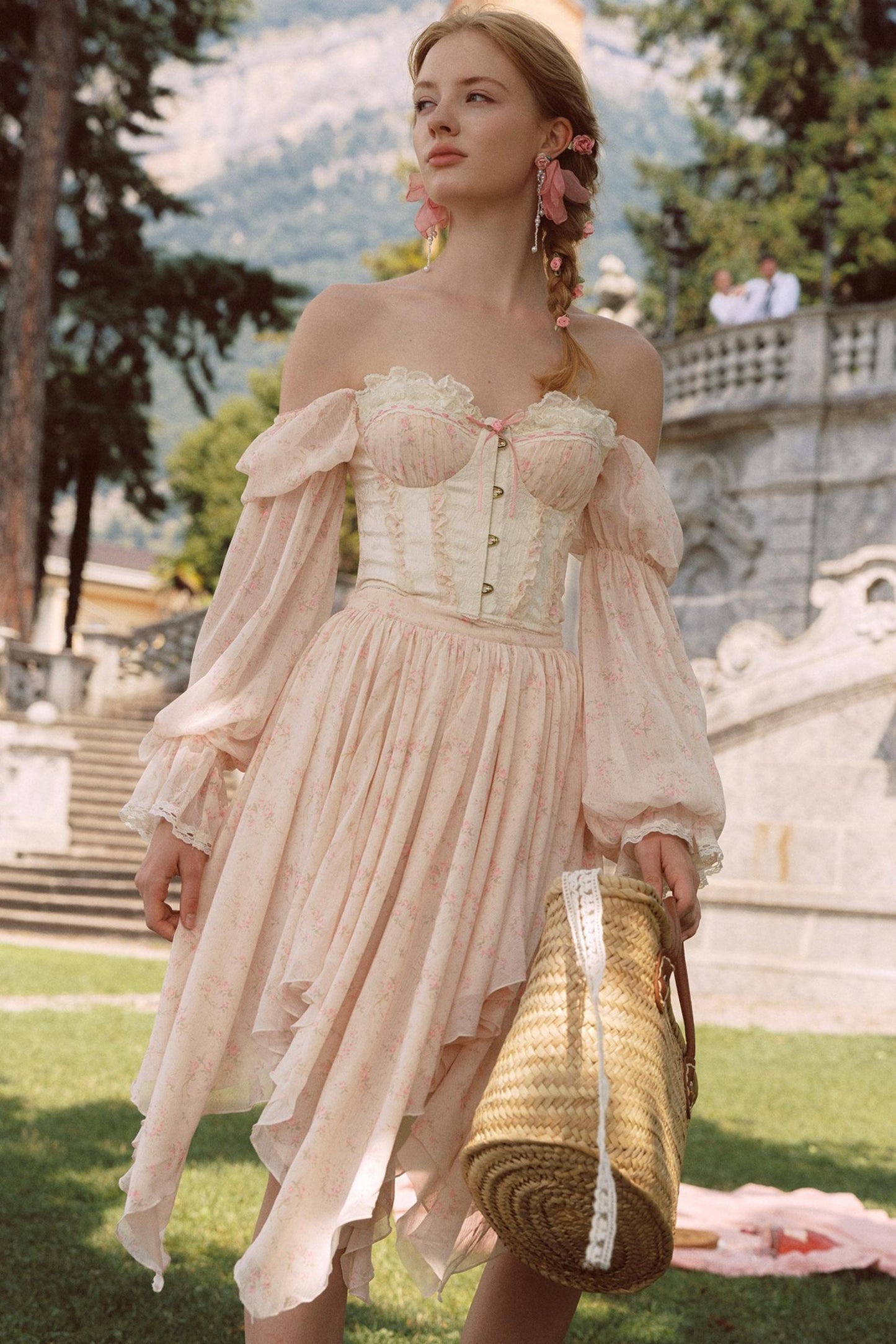 Custom Jacquard Corset Top