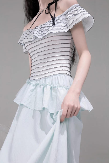 Aurora One-Shoulder A-Line Dress