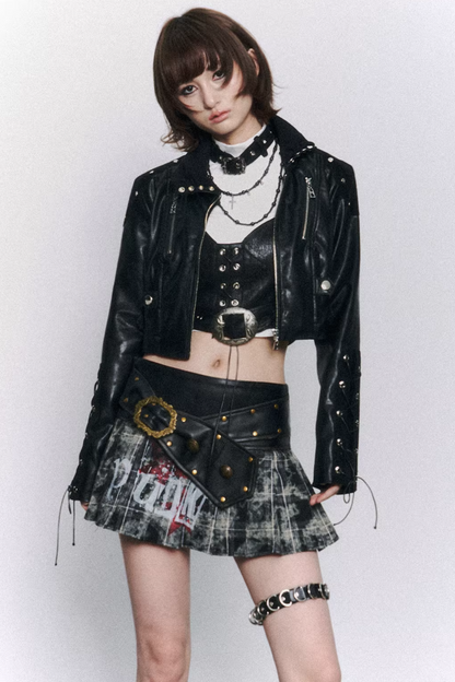Garden Punk Leather Jacket