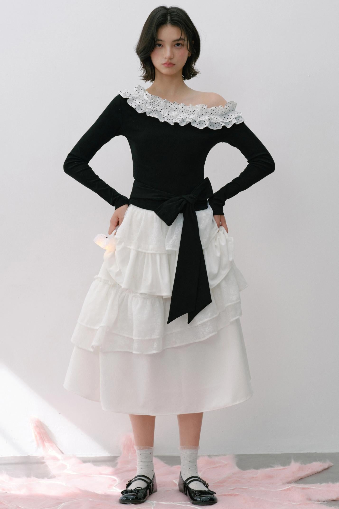 Vintage Flower Puffy Skirt