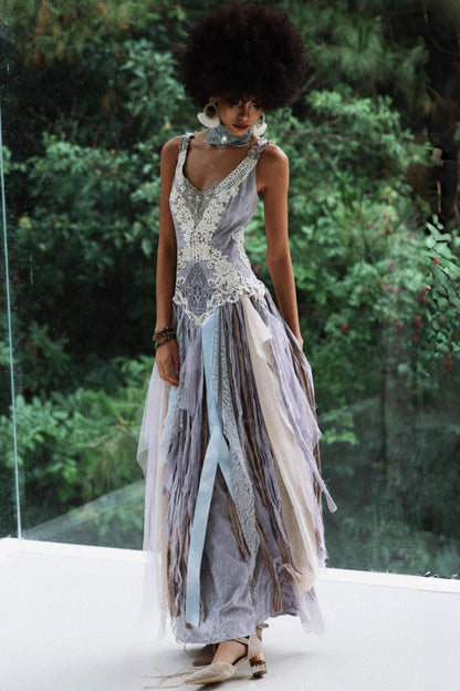 Wandering Wind Purple Dress Set-Up