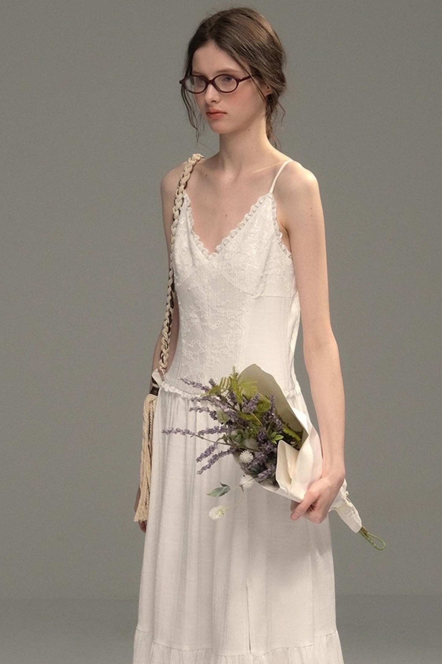 Fairy Sparkling Lace Slip Dress