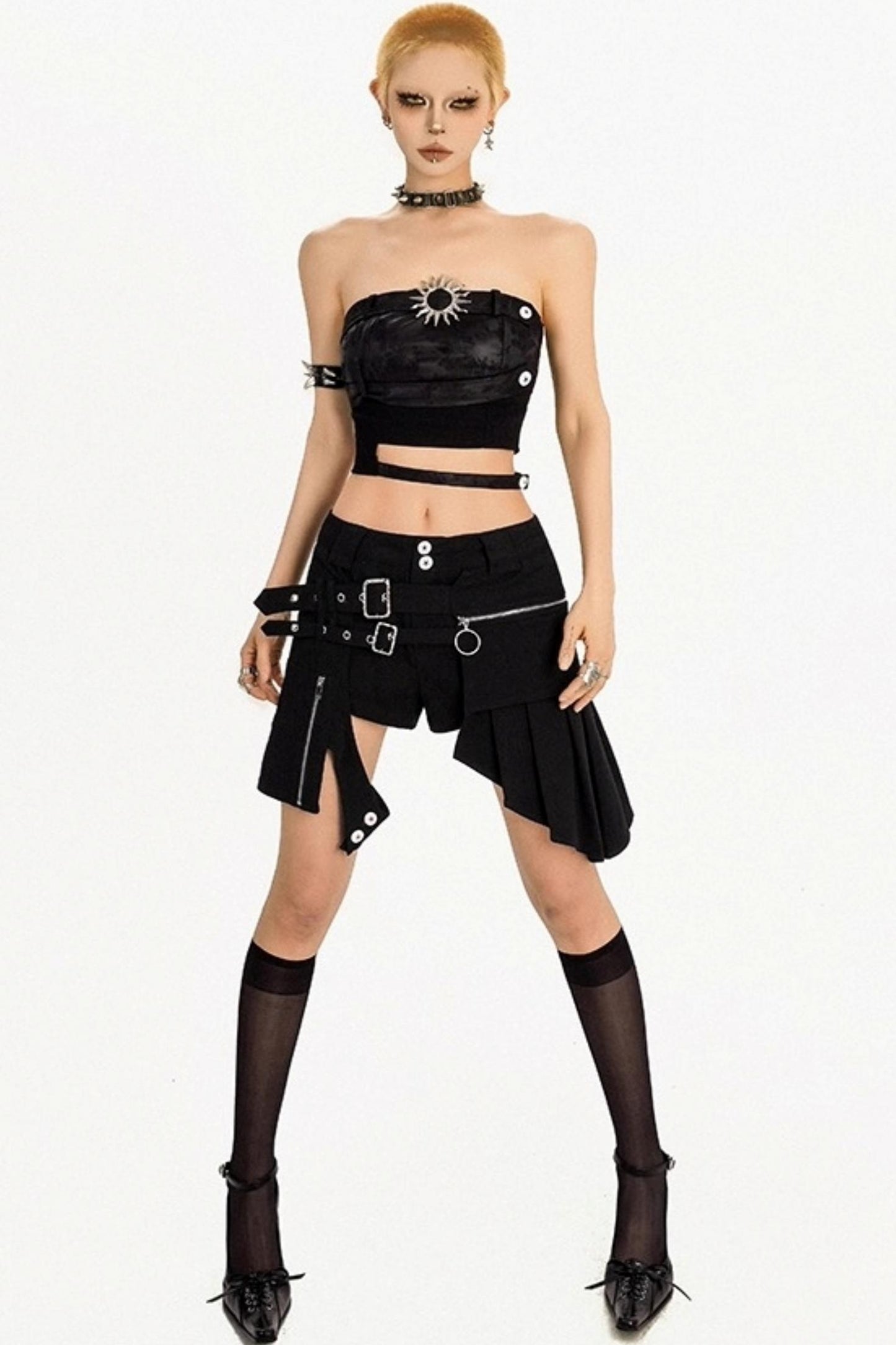 Summer Punk Retro Tube Top