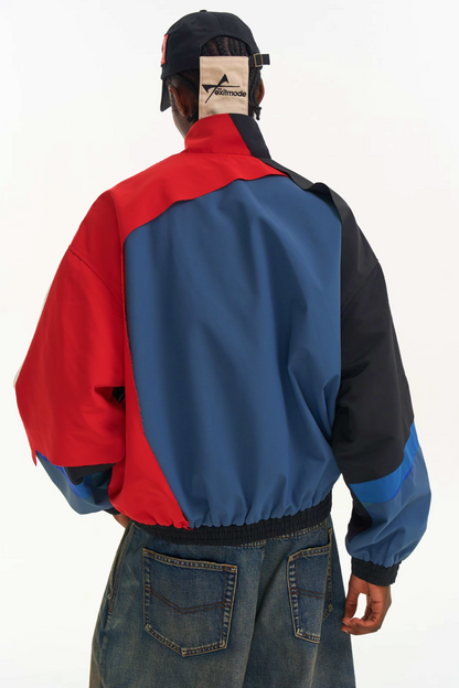 Jacke mit Patchwork-Fransenkanten
