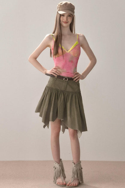 Spicy Irregular Hem Skirt