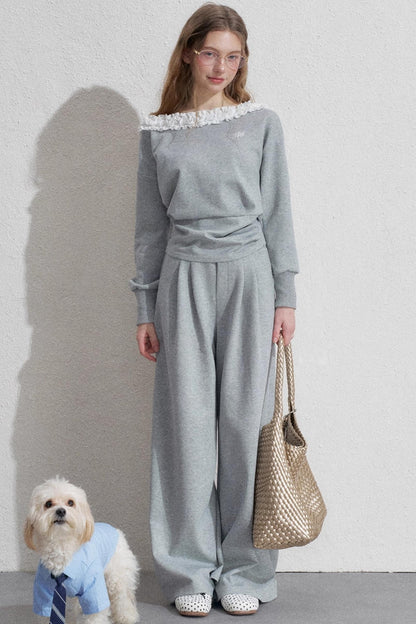 Empire Lace Top Two-Piece Set-Up