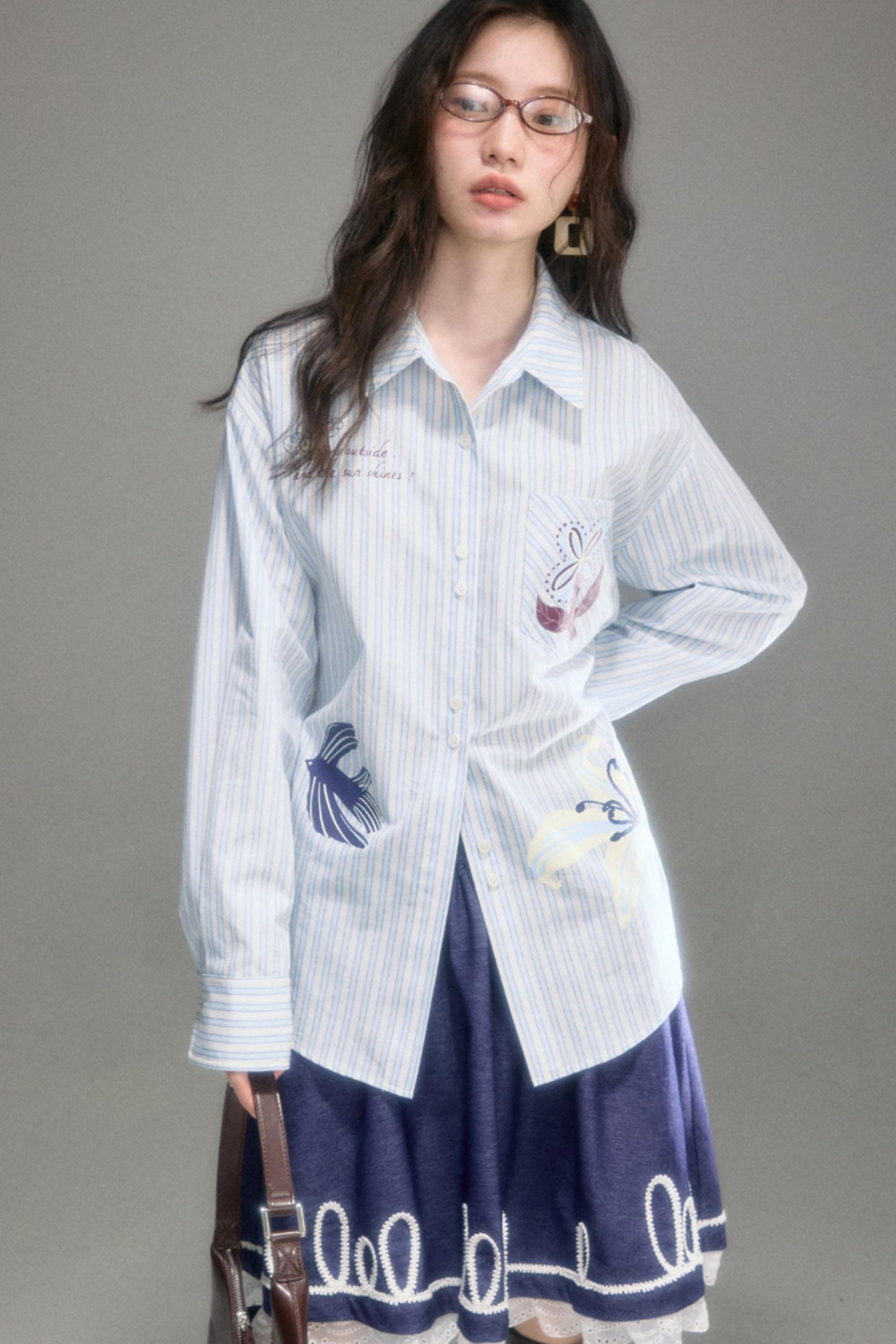 Flying Lily Striped Shirt