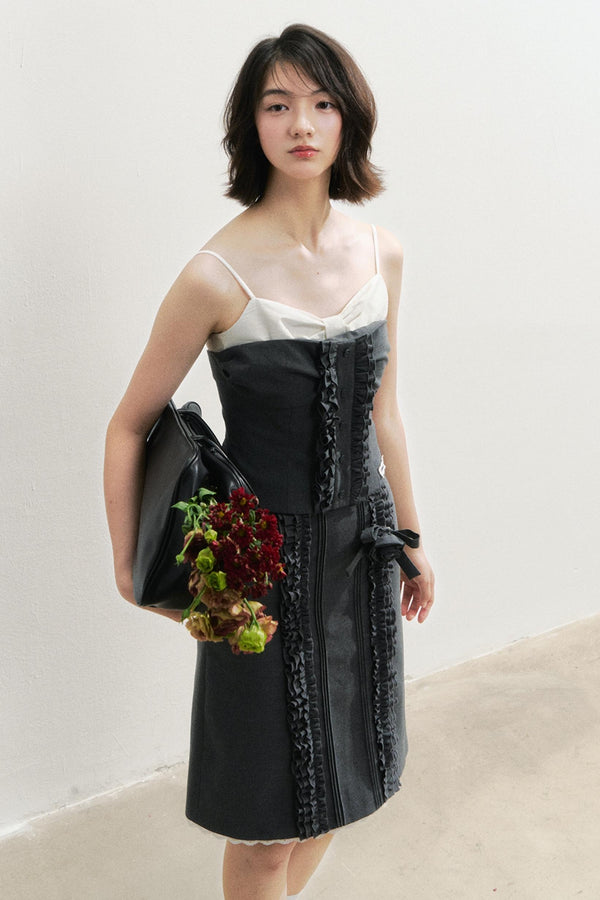 Vintage Lace Suspender Skirt Set-Up