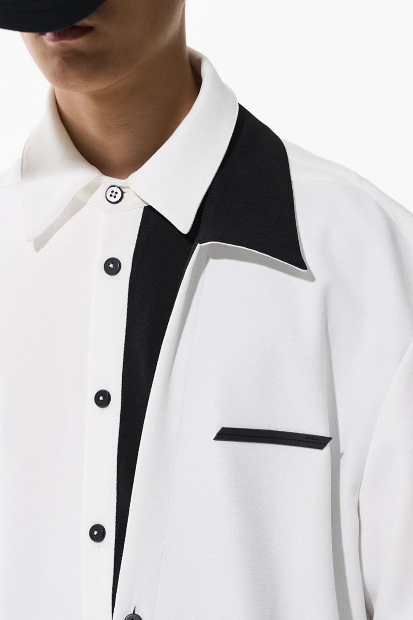 Colorblock Patchwork Shirt