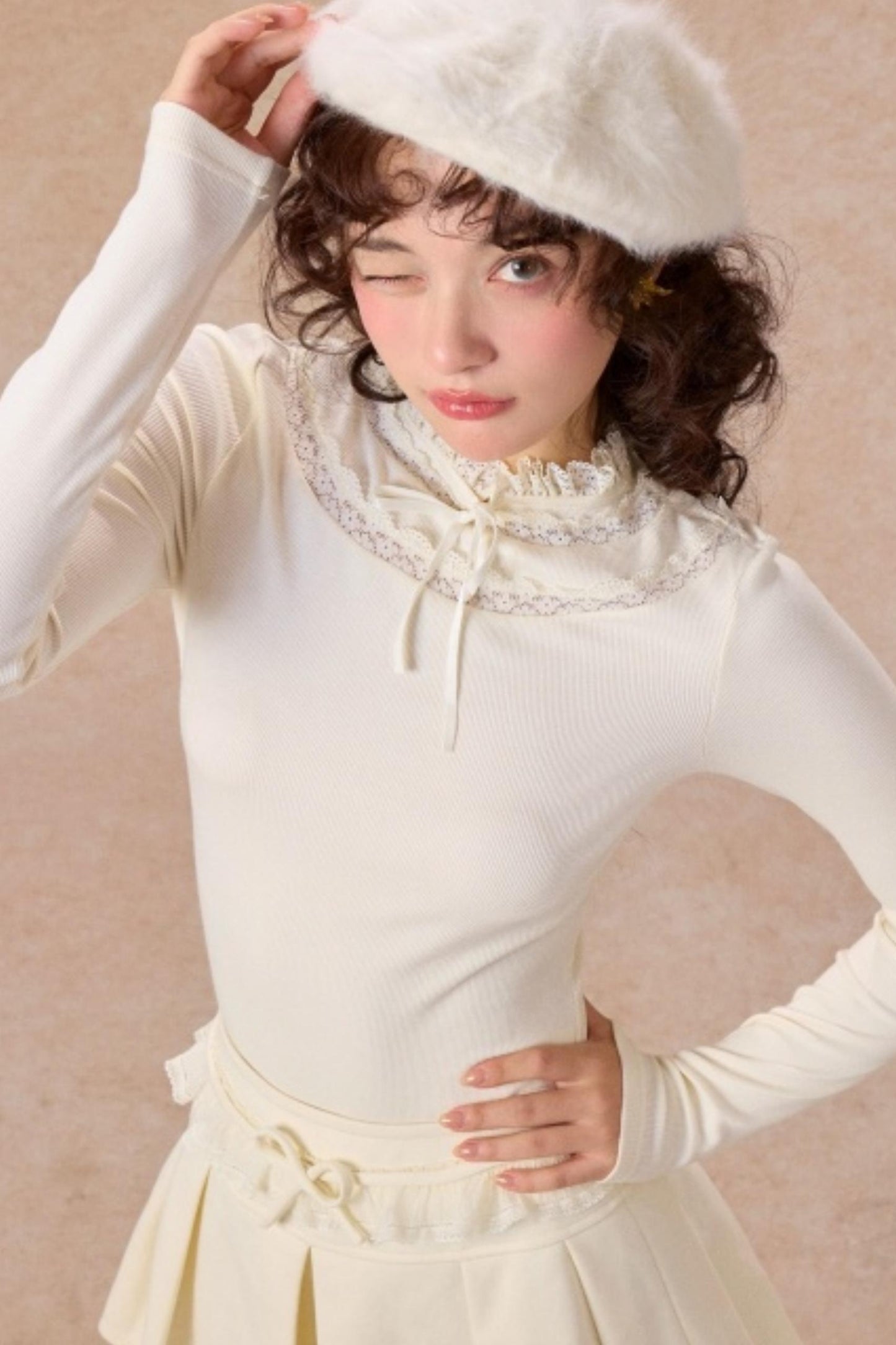 Moonlight Lace Knit Top Set-Up