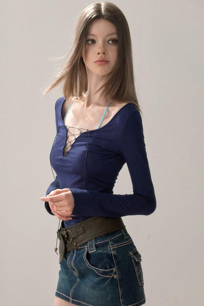 Slim Fit Cross-Tie T-Shirt