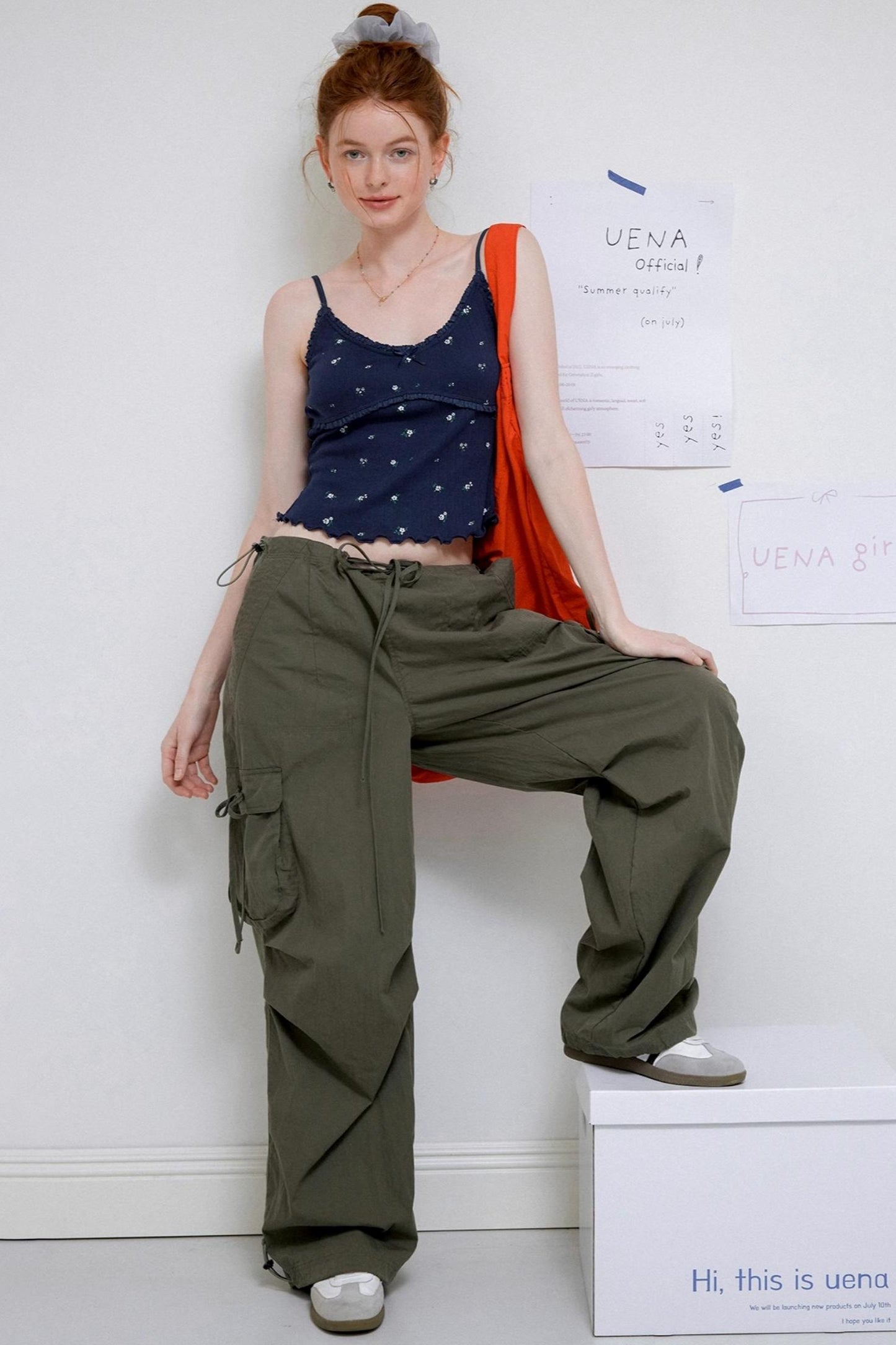 Retro Wide-Leg Work Pants