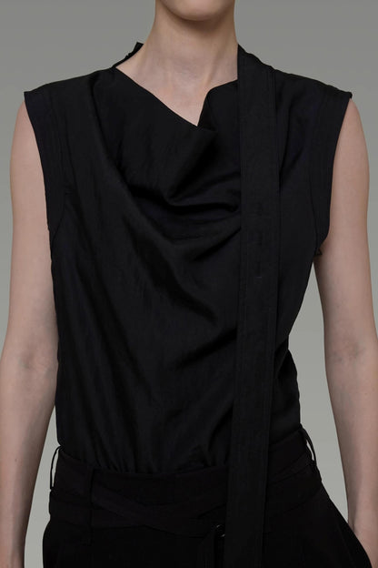 Summer Draped Flutter Top