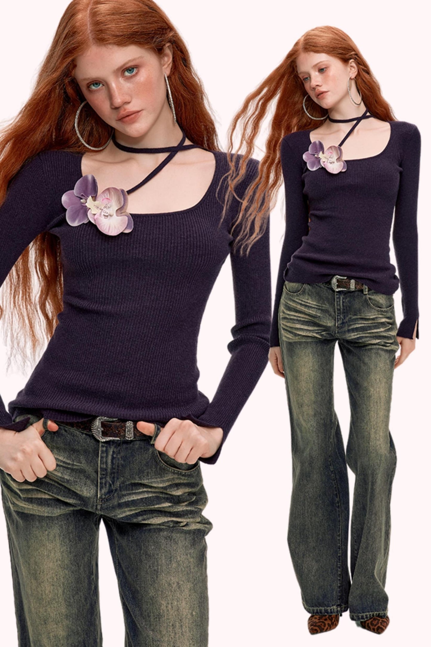 Orchid Fit Knit Top