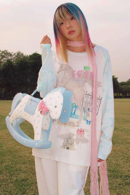 Unicorn Dreams Raglan-Top