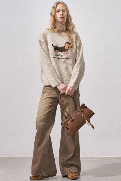 Dachshund Knit Sweater