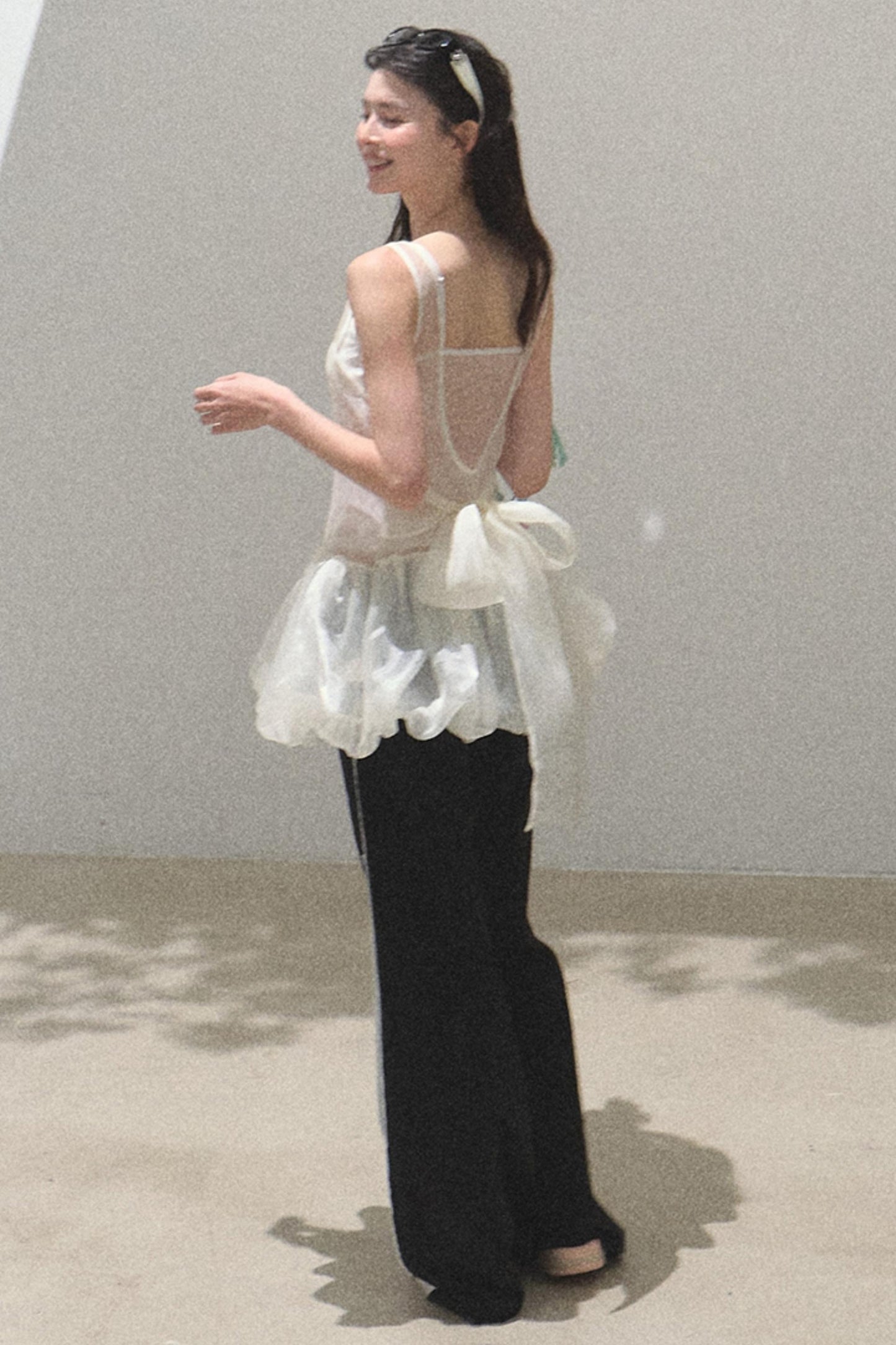 Copper Tencel Wide-Leg Pants