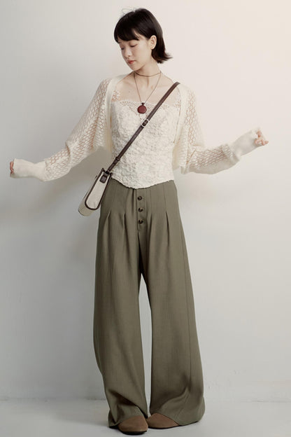 Olive Slouch Pants