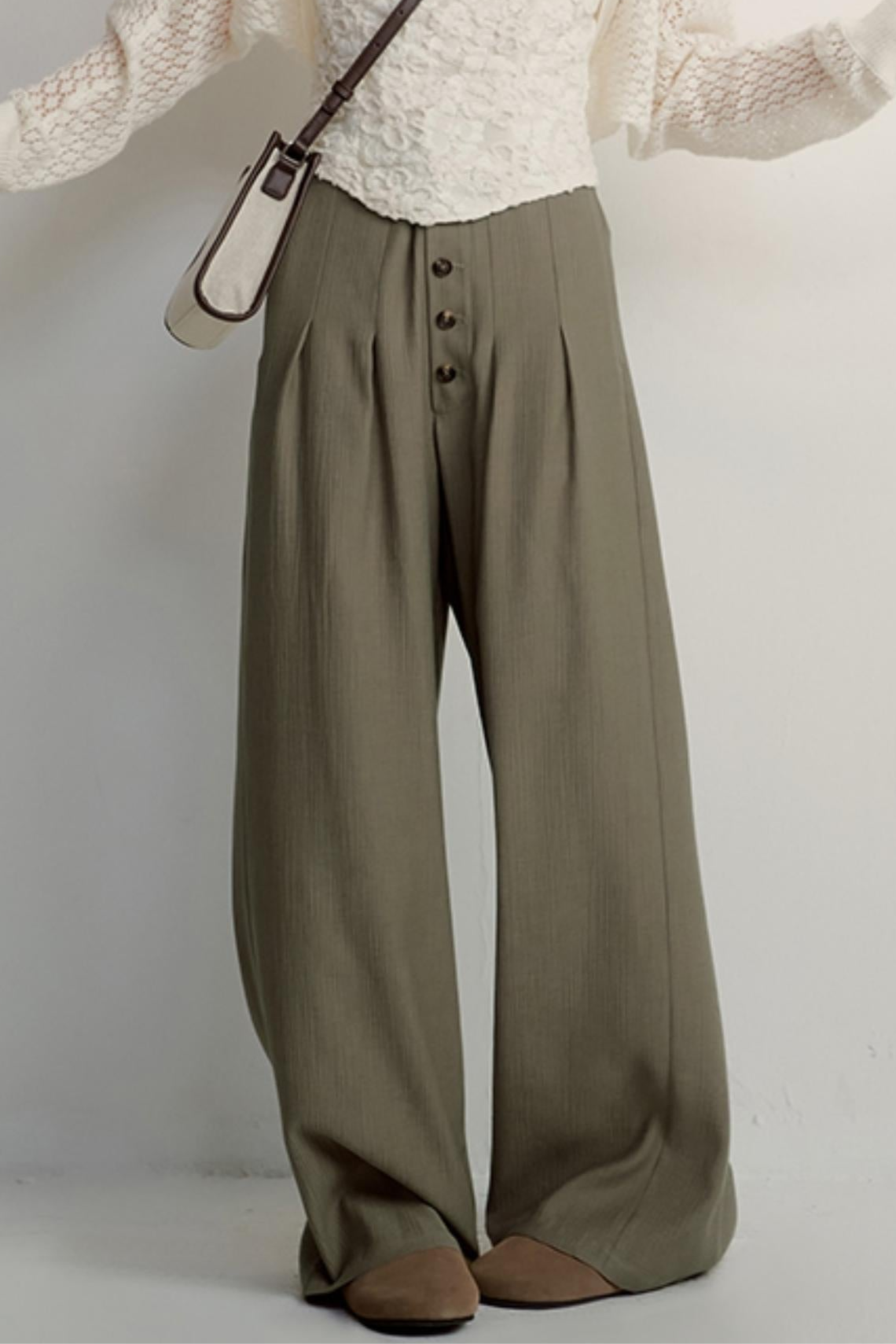 Olive Slouch Pants