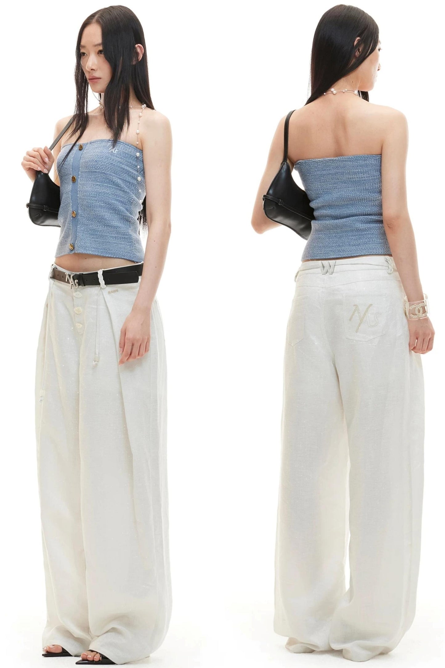 Tencel Linen Wide-Leg Pants