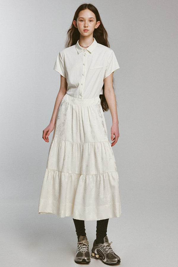 Rebellious Lace-up Shirt Dress