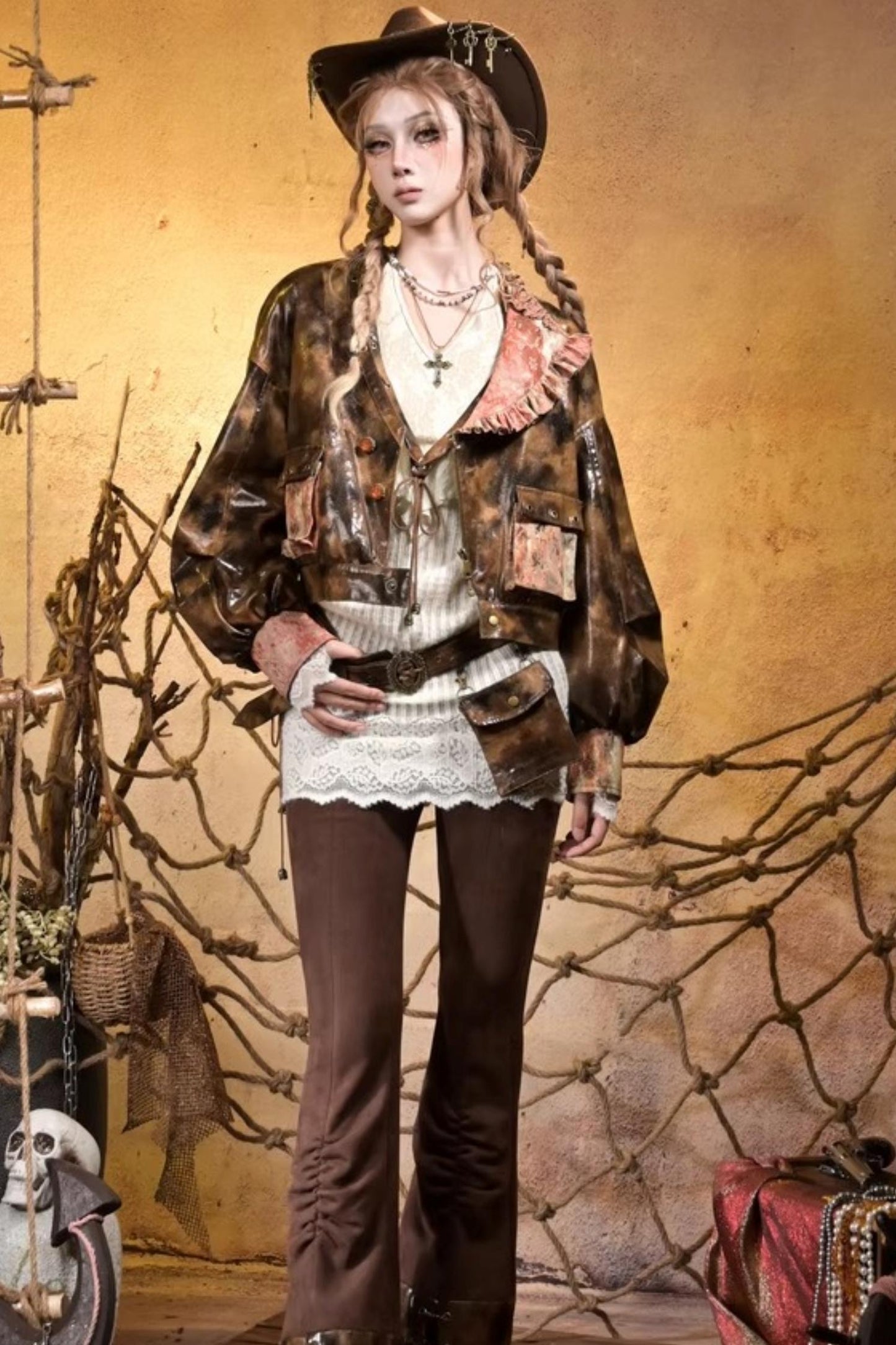 Melard Lace Steampunk Jacket Set-Up