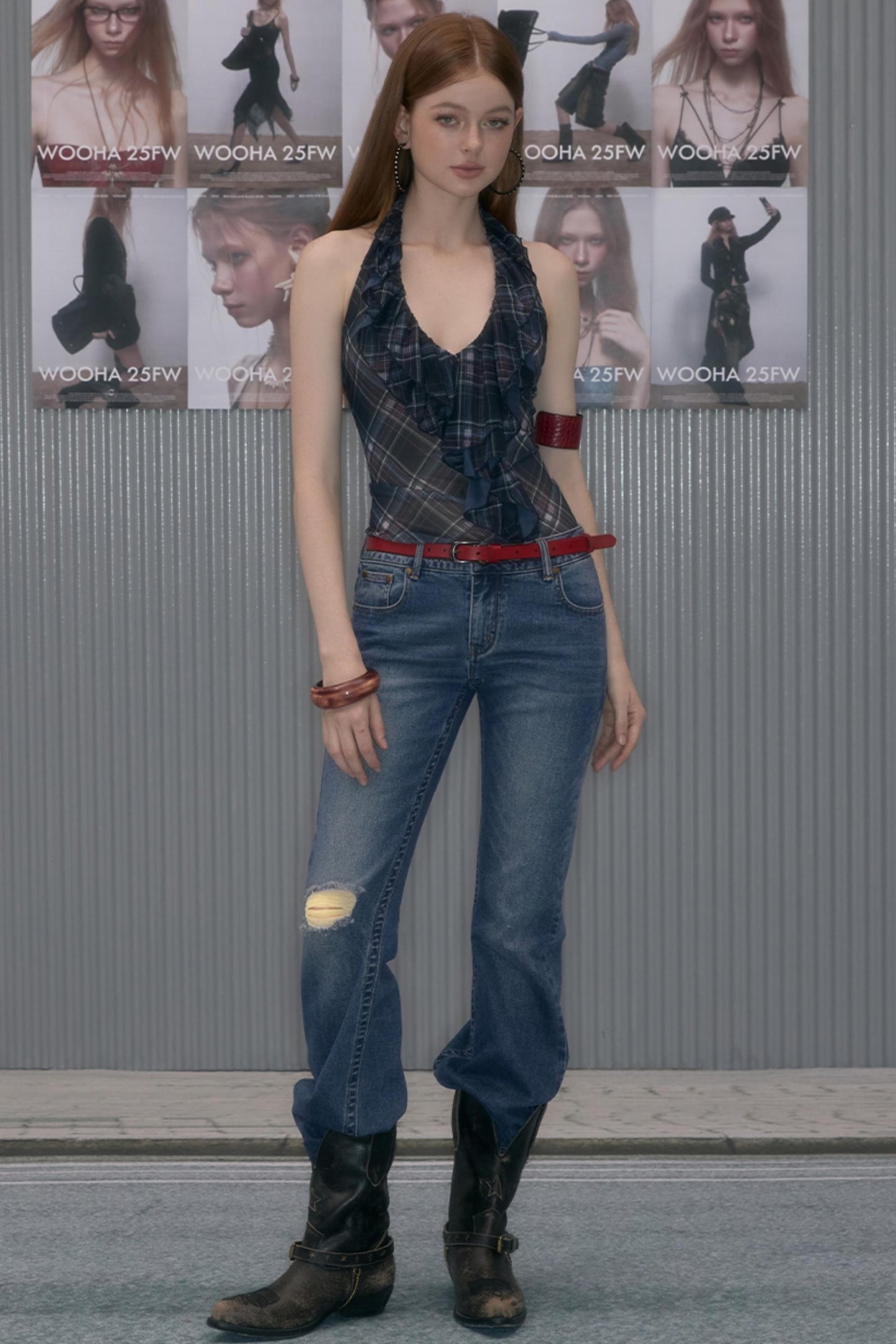 Autumn Plaid Edge Top