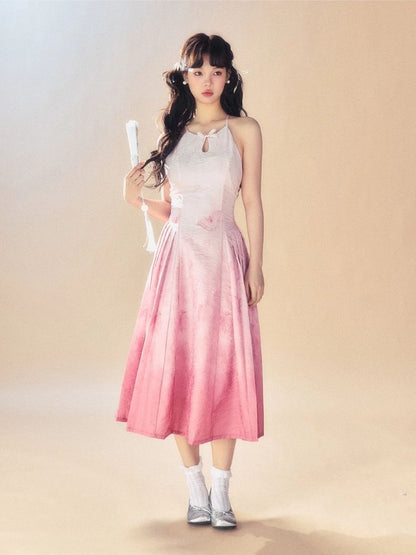 Gradient Dye Sling Dress