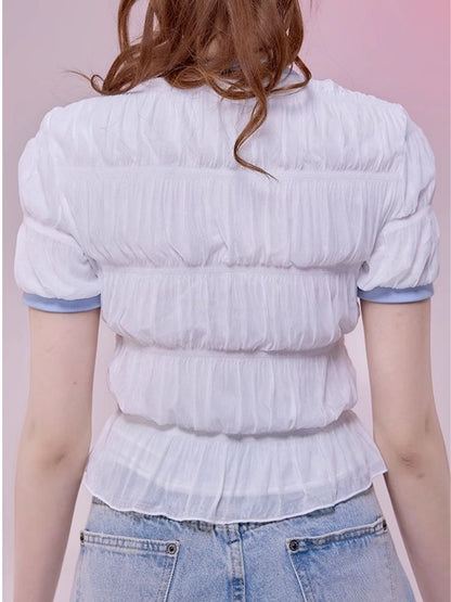 Cloud Touch Crinkle Knit Top